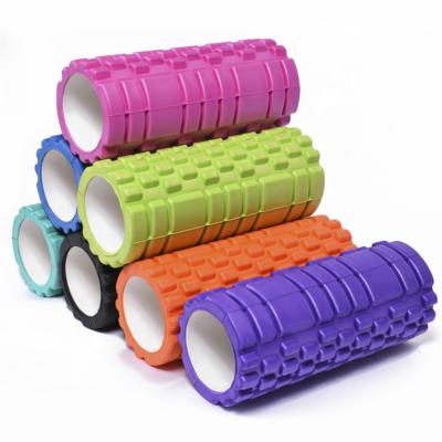 China Thick Round Foam Workout Yoga Roller Massage Wave Speed ​​Gym Around EVA Roller Mace Set With Spinal Yoga for sale