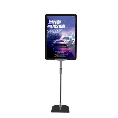 China Adjustable Adjustable Pop Frames Advertising Mobile Rack Stand Poster Display Stand for sale