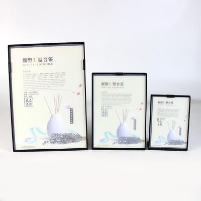 China Replaceable Customized Acrylic Price 4x6 Sign Holder Display Table Card Advertising Holder for sale