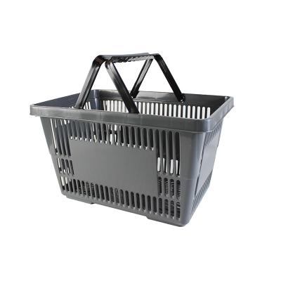 China Plastic Collapsible Small Grocery Shopping Cart Supermarket Shopping Cart Color Color Shopping Cart With Handle for sale