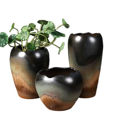 China High Quality Minimalist Pottery Planter Indoor and Outdoor Decorative Ceramic Flower Pots Wholesale for sale