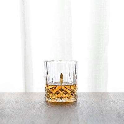 China CLASSIC 300ml Diamond Cut Out Whiskey Glass for sale