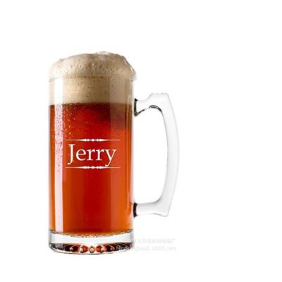 China BIG large beer mug or custom printed mugs glass for sale