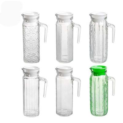 China Viable Wholesale Color Water Jug Glass Jug Glass Jug Sets for sale