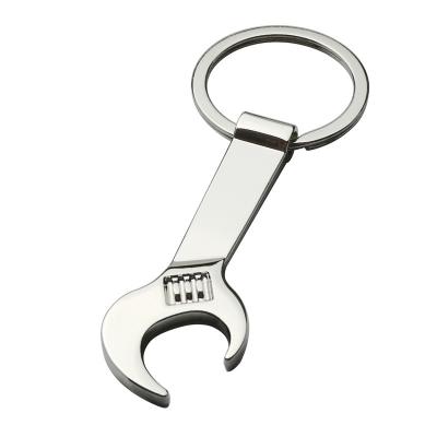 China Wholesale Creative Metal Viable Mini Wrench Bottle Opener Keychain for Advertising Promotion Gifts for sale