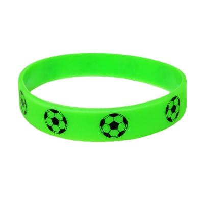 China Fashion Custom Printed Basketball Silicone Wristbands Make Your Own Logo Rubber Wristbands for sale