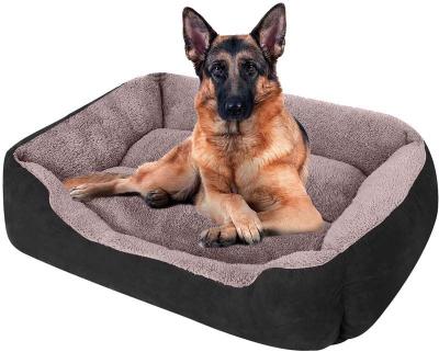 China Safety Pet Sofa Extra Firm Cotton Breathable Rectangle Nest Puppy Sleeping Bag Cushion Breathable Washable Comfortable Dog Bed for sale