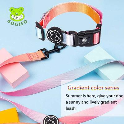 China Thoughtful Amazon Dog Harness Set Metal Lightweight Rustproof Buckle Customizable Keys ID Adjustable Pet Led Collar Harness Leash Set for sale