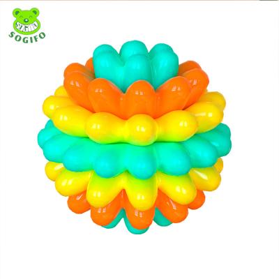 China 2022 New Multifunctional Viable Dog Toy Ball Molar Bite Resistant Durable Cleaning Dog Teeth Interactive Pet Chew Toy for sale