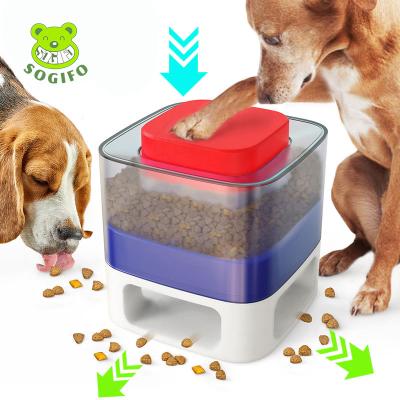 China Hot Selling Amazon Automatic PP Multifunctional Slow Eat Automatic Pet Driver I.Q. Training Cat Dog Toys Dog Bowl Wholesale for sale