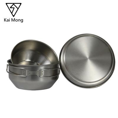 China TITANIUM OUTDOOR CAMPING HIKING LIGHTWEIGHT TITANIC MOUNTAINEERING COOK WHEELS TABLEWARE for sale