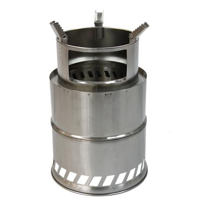 China ULTRALIGHT PORTABLE CAMPING ROCKING OUTDOOR WOODEN STAINLESS STEEL Outdoor Activities HIKING FOLDING STOVE for sale