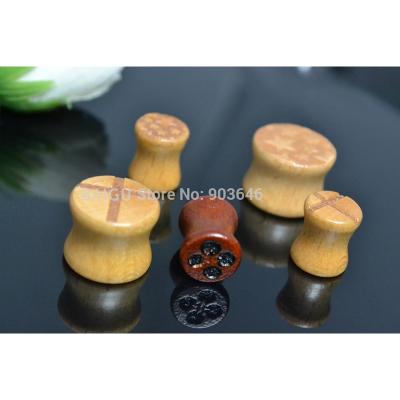 China FASHIONABLE Wooden Ear Plugs Earrings Body Jewelry for sale