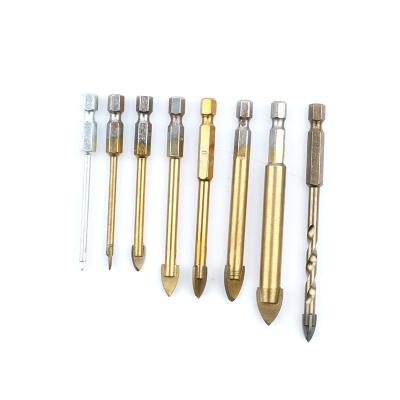 China Carbide Glass Ceramic Tip LARP Ceramic Tile Drilling Glass Ceramic Tile Cut Glass Drill Bit For Plastic Tile Glass Drywall Drilling for sale