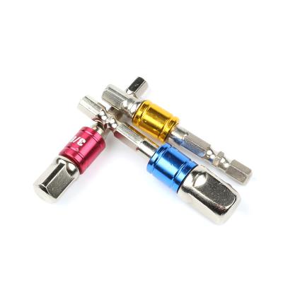 China Suitable for Screwdriver Handle or Electrical Extension Drill Bits Driver Tool 3Pcs Hex Leg Impact Grade Socket Adapter Driver Bar to Hold 3/1/4