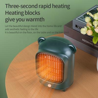 China 500W Hotel Electric Ceramic Table Mini PTC Portable Heater for sale