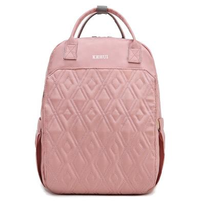 China Wholesale New Design Multifunctional Pink Popular Backpack Design Popular Mom Diaper Diaper Bag for sale