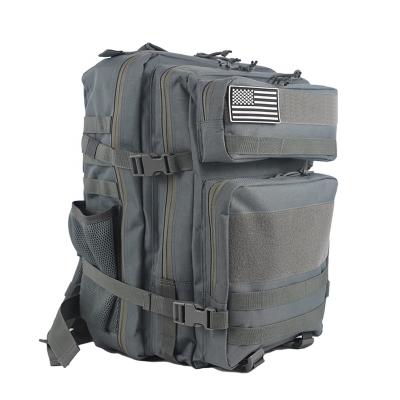 China Wholesale Anti-theft Waterproof Gray Sports Oxford 3P Travel Manufacturer Outdoor Rise Tactical Military Backpack Army for sale