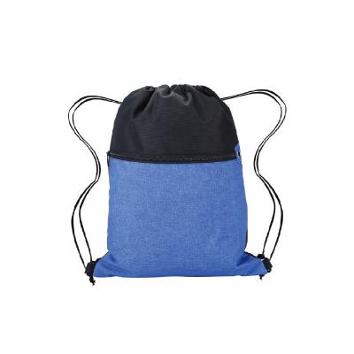 China Lightweight Polyester Wholesale Promotional Sports Drawstring Backpack Pouch Waterproof Bag for sale