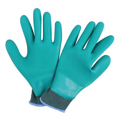 China Custom Xingyu ECO General Purpose Glove Nature Latex Rubber Coated Construction Safety Gloves for sale