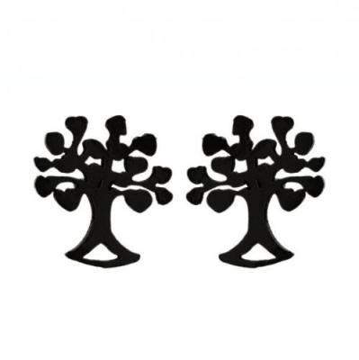 China For Woman Women Fashion Jewelry Stainless Steel Tree Stud Earrings 2022 New Arrivals for sale