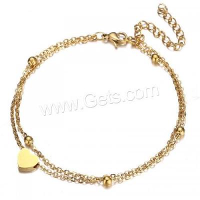 China CLASSIC Double Layer Stainless Steel Charm Bracelet For Women Jewelry 1535527 for sale