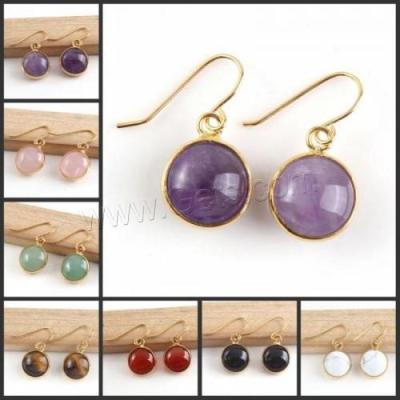 China 2022 CLASSIC Trending Crystal Jewelry Quartz Natural Round Drop Earring Gold Color 1410274 for sale