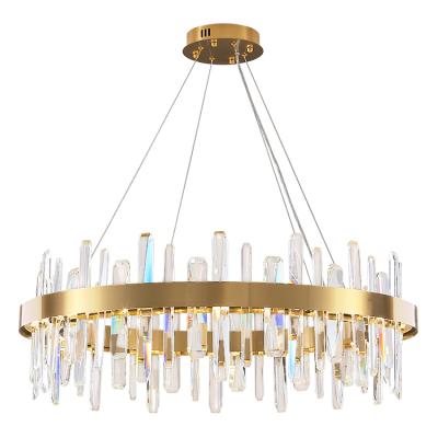 China Modern k9 chandelier lighting living room home indoor pendant lamparas light fixture modern lead crystal chandeliers for sale