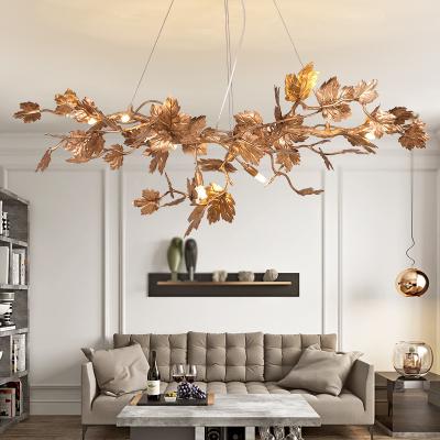 China Modern high quality creative hotel living room lamp traditional copper art led large chandeliers modern luxury for sale