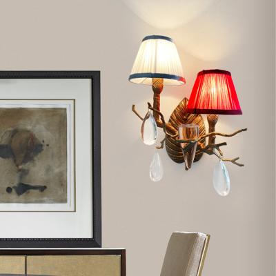 China Vintage Modern Creative High Quality Gold Sconce Wall Light Living Room Bedroom Bedroom Copper Branches Indoor Led Modern Industrial Wall Lamps for sale