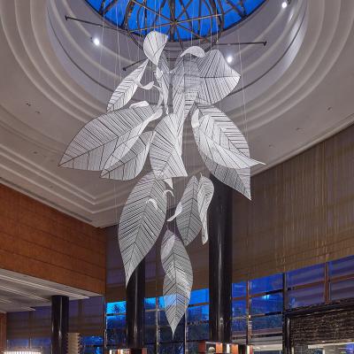 China Modern non-standard creative decoration leaf club shopping mall lobby hotel hotel customization luxury modern chandeliers for sale