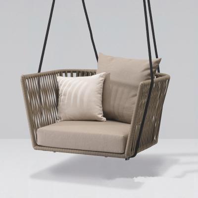 China Wholesale Waterproof Garden Furniture Outdoor Wicker Swing Leisure Double Swing Sofa Hanging Chair Rattan for sale