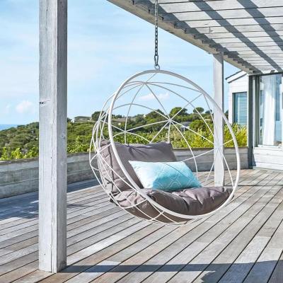 China New Design Customizaed Waterproof Comfortable Outdoor Rattan Woven Swing Rattan Hanging Sofa for sale