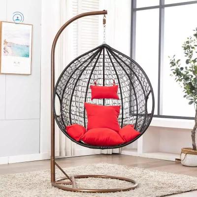 China Waterproof Outdoor Furniture Hanging Round Egg Garden Patio Swings for sale