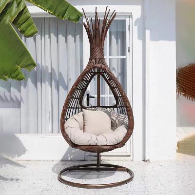 China Waterproof High Quality Multiple Colors Outdoor Indoor Patio Egg Swing Chair Garden Swing Chair for sale