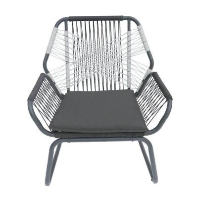 China High Quality Rope Woven Hotel Five Star Rattan Furniture Outdoor Garden Cafe Chair Waterproof for sale