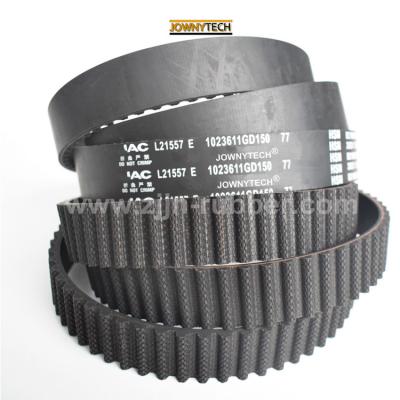 China CR/HNBR 1023611GD150 Rubber Engine Drive Belt 167X25.4 Car Drive Belt Rubber Timing Belt For JAC T6 for sale