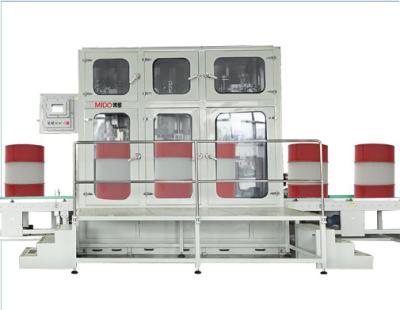 China Automatic 200L Beverage Opening - Filling-capping Three Chemical In One Filling Machine for sale