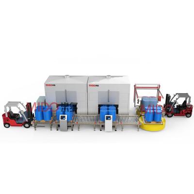 China 200L Beverage Equipment Multifunction Automatic Gear Motor Weighing Filling Machine for sale