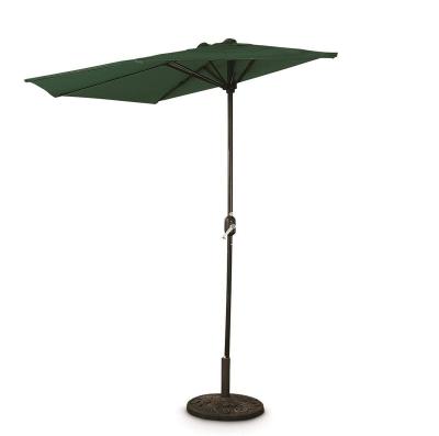 China Modern 300cm Wall Side Half Around Patio Market Umbrella for sale