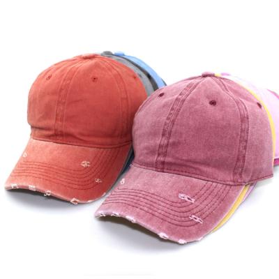 China Women Men Vintage Outdoor Sports JOINT Hats Washed Cotton Baseball Cap for sale