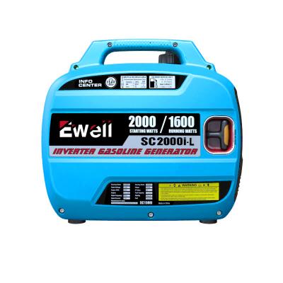 China Small Generator Supply Electric Power Ewell Power Ultra Quiet Electric Generator Inverter Portable Silent Gasoline Generator for sale