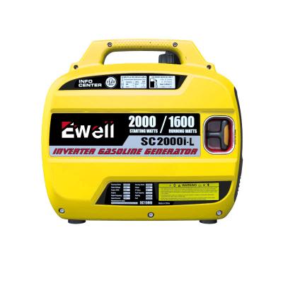 China Small Generator Supply Electric Power Ewell Portable Duel Fuel Gasoline Generators 2KW Silent Generator Set Inverter for sale