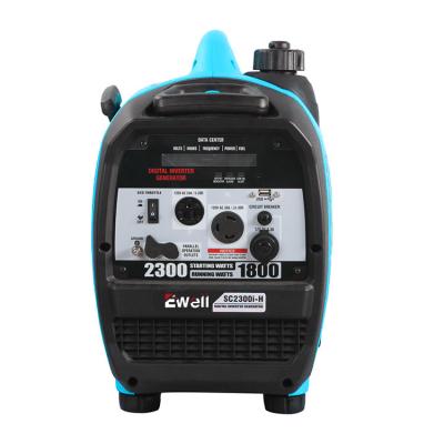 China Small Generator Supply Electric Power Ewell 1.8kw Portable Gasoline Generator 2300w Generator Inverter for sale