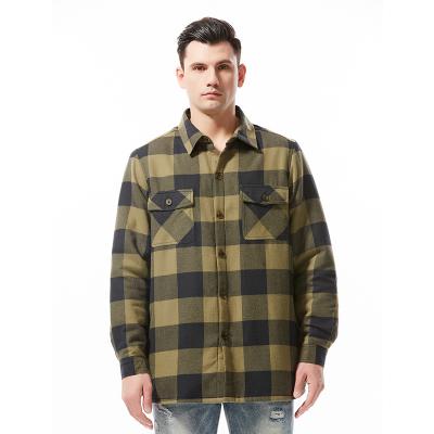 China 2021 new high quality and fashionable men's breathable plaid shirts for sale