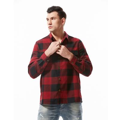 China Breathable High Quality Custom Shirt Patterned Plaid Mens Shirts for sale