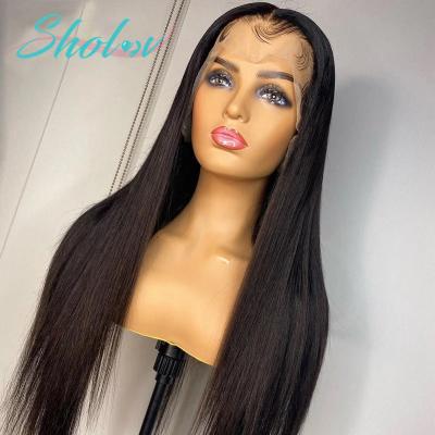 China Cheap Raw Indian Straight Sheer Lace Front Wigs For Black Women Virgin Full Lace Front Wigs For Black Women Silky Straight Full Hair for sale