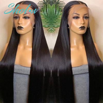 China Silky Straight Hair 13*6 Silky Straight Lace Front Wig For Women Good Quality Raw Indian Hair Color Virgin Hair Lace Front Wig for sale