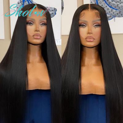 China Wholesale Cheap Raw Silky Straight Hd Full Lace Front Human Hair Wig Human Hair Lace Front Wig Virgin Hair Wave Wave Closure Wig With Baby Hair For Women for sale