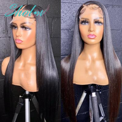 China Raw Color Women's Front Closure Wig Cheap Lace Front Human Hair Wig For Wholesale Mink Brazilian Virgin Human Hair HD Lace Full Wave Silky Straight for sale